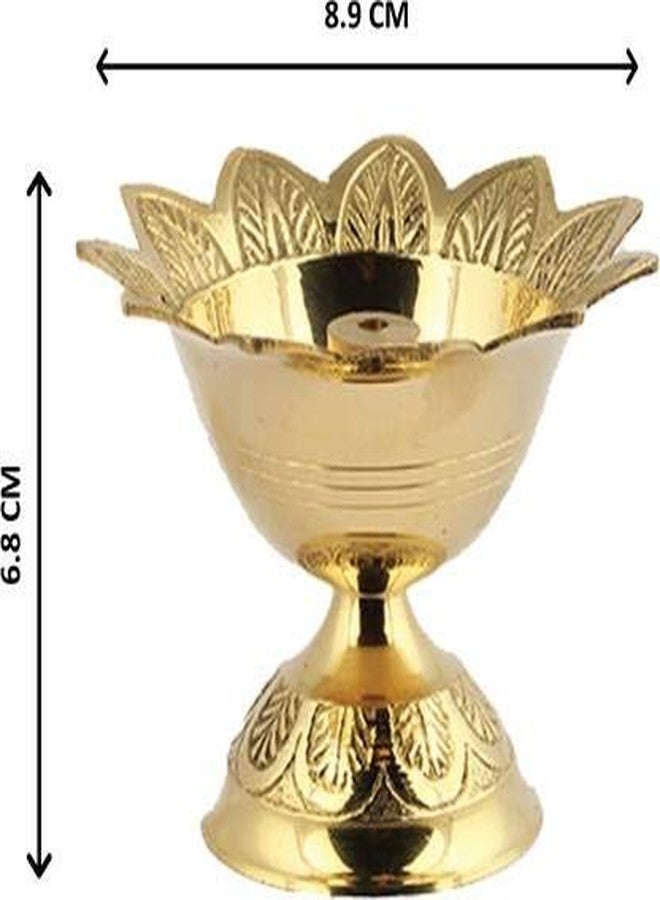 Navyaksh Devdas Deep Brass Table Diya (Height: 3.5 inch) - Image 2